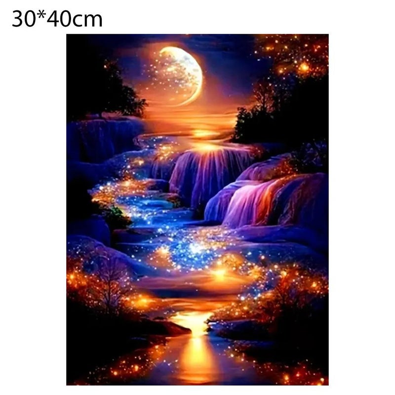 New DIY landscape diamond painting, full diamond design, diamond stickers